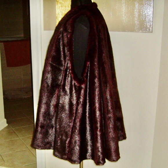 Faux Fur Mink Swing Coat/Vest - Picture 1 of 16
